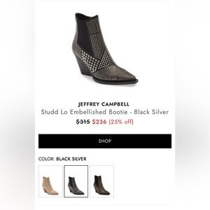 Jeffrey Campbell studded embellished boots